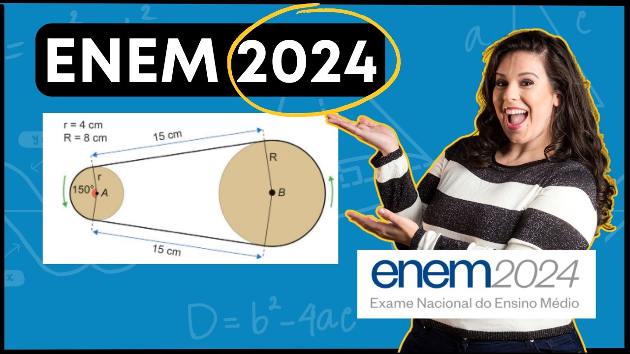 ENEM 2024 | Um sistema de polias circulares e correias é um dos