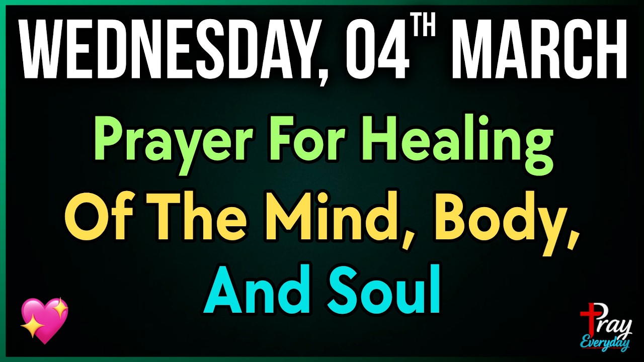 💖 Молитва на среду об исцелении, силе и Божьем руководстве на каждом шагу | 4 марта, среда