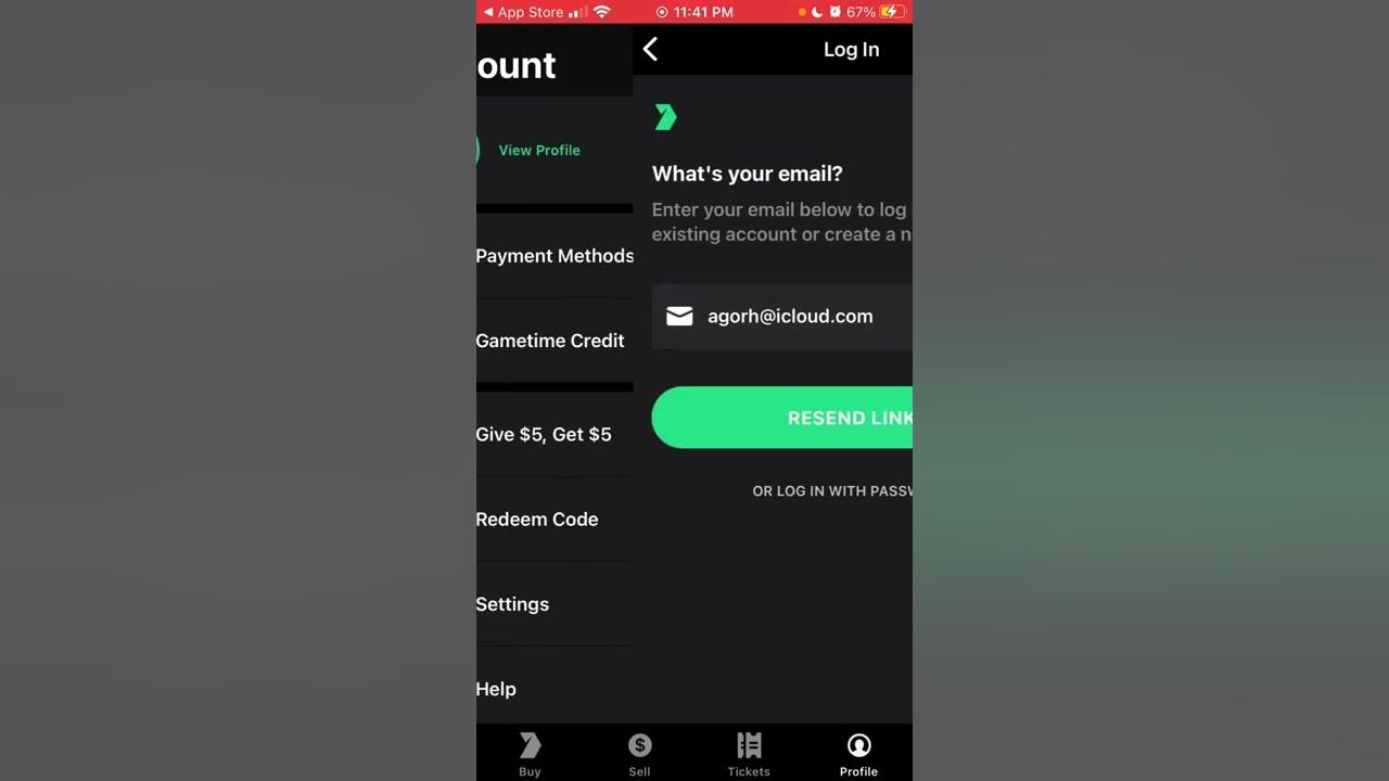 How to create an account in Gametime app? YouTube