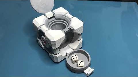 Companion Cube Dice Tower