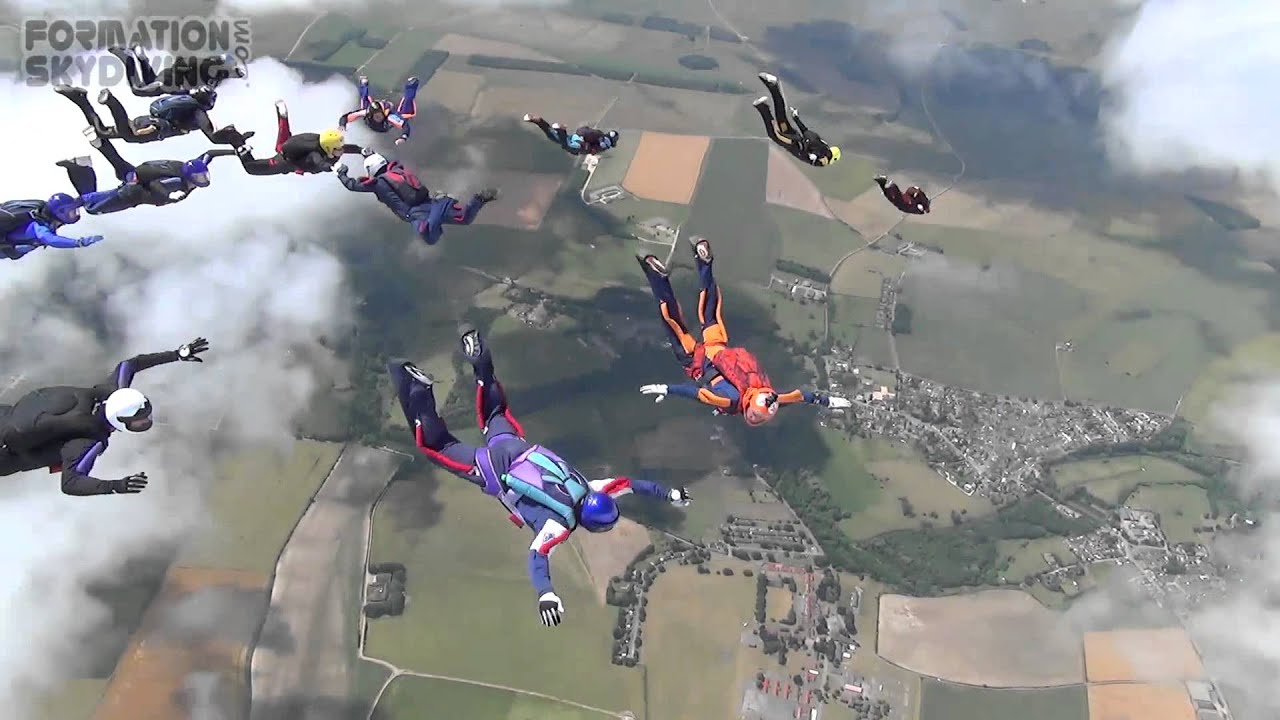 Multi-plane formation skydiving
