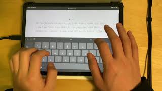 [MonkeyType] iPad 60s 133wpm using 9 fingers