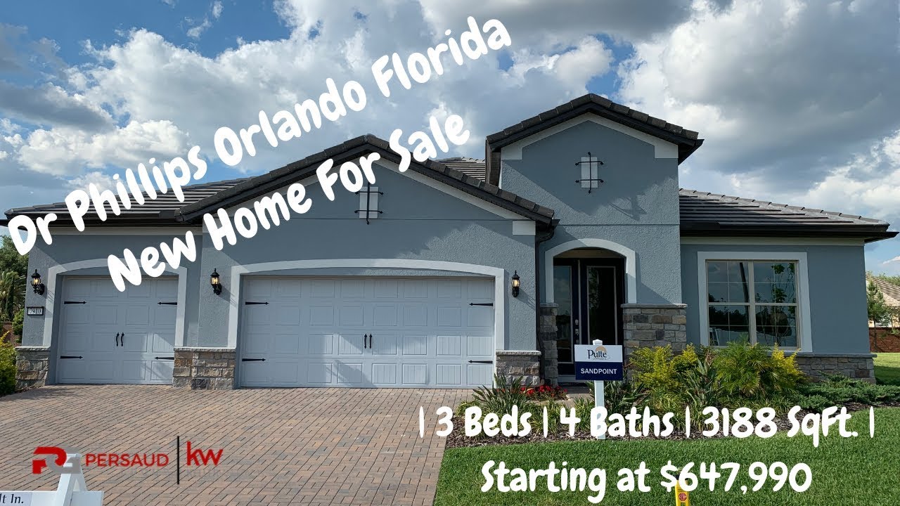 Dr Phillips Orlando Florida New Home For Sale Tour Sandpoint Model by