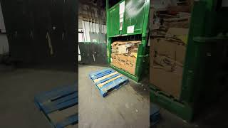 Baler Making Cardboard