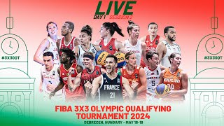 RE-LIVE | FIBA 3x3 Olympic Qualifying Tournament 2024 | Day 1/Session 2