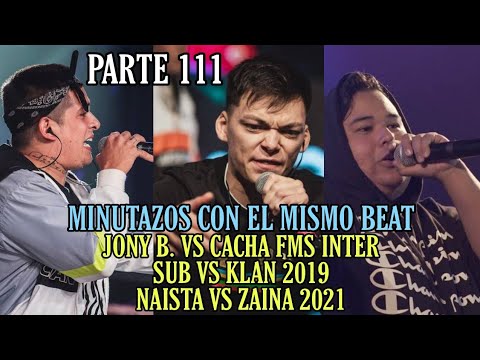 MINUTAZOS CON EL MISMO BEAT | JONY BELTRÁN VS CACHA FMS INTER,SUB VS KLAN 2019,CACHA PRESENTACIÓN J6