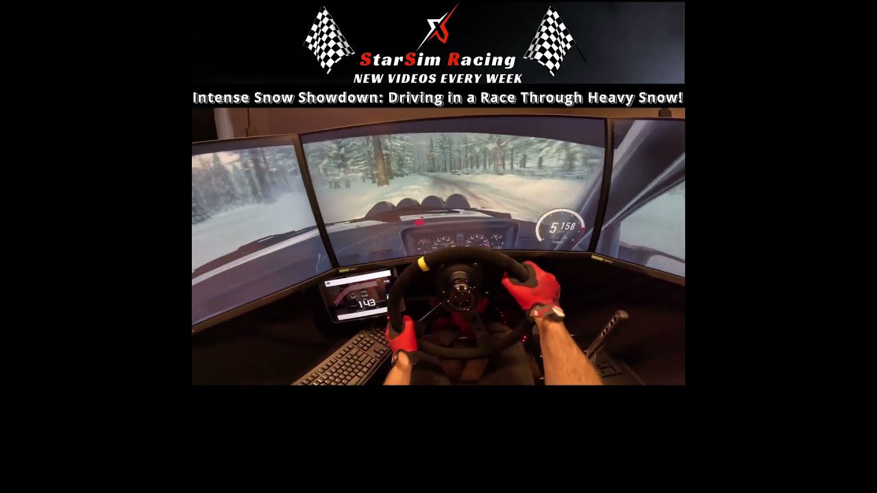 Intense Snow Showdown: Driving in a Race Through Heavy Snow in DIRT Rally 2.0! A Must Watch Moment!