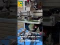 High Precision Color Sensor Screen Printer For Burgundy Bottle Printing #machine #factory