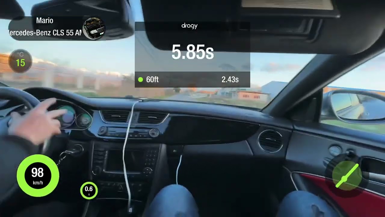 600 PS RWD CLS 55 AMG IWC 0-100 KM/H Dragy Test
