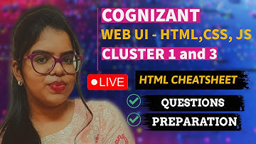Cognizant HTML Cheatsheet | How to crack | Cognizant Round 2 | Actual questions