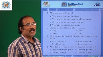 21ST OCT NORTH & KN CLASS I ENGLISH REVISION ASSIGNMENT KEY