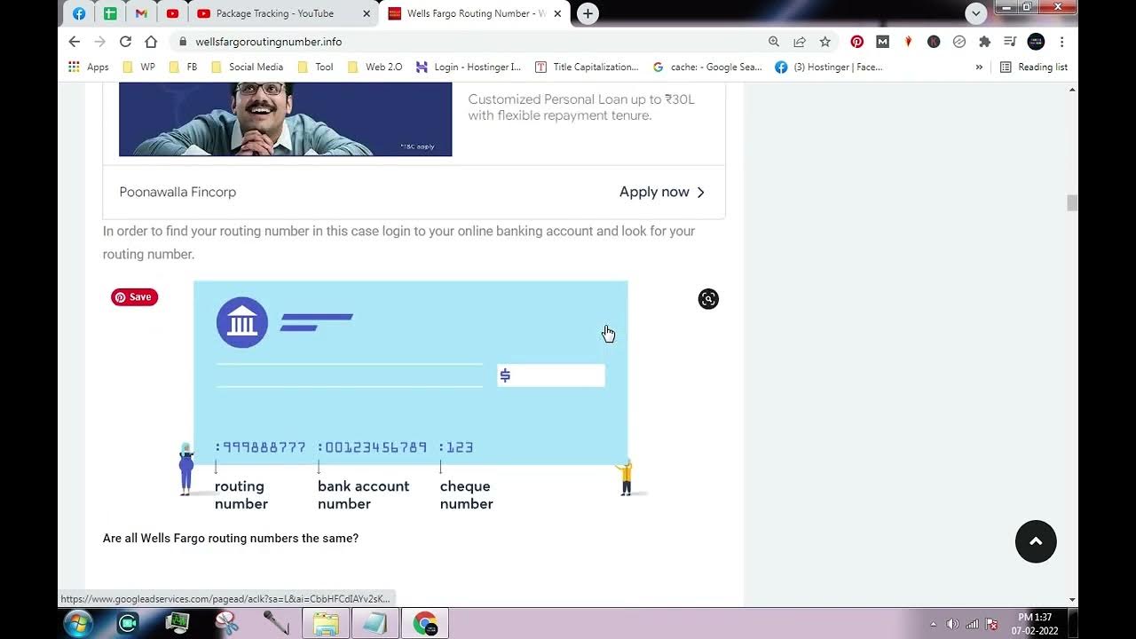 What is Routing Number Wells Fargo How To Find Routing Number of