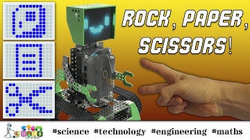 ROCK, PAPER, SCISSORS ROBOT - how to program Qoopers the STEM robot to play the classic game