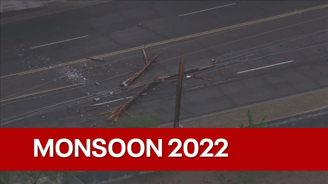 Tracking monsoon weather, damage across the Phoenix area - YouTube