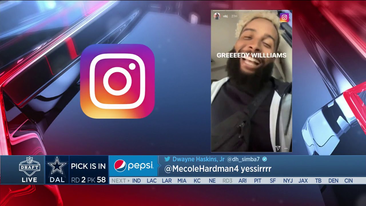 Odell Beckham Jr. hyped up after Browns selection of LSU cornerback Greedy Williams