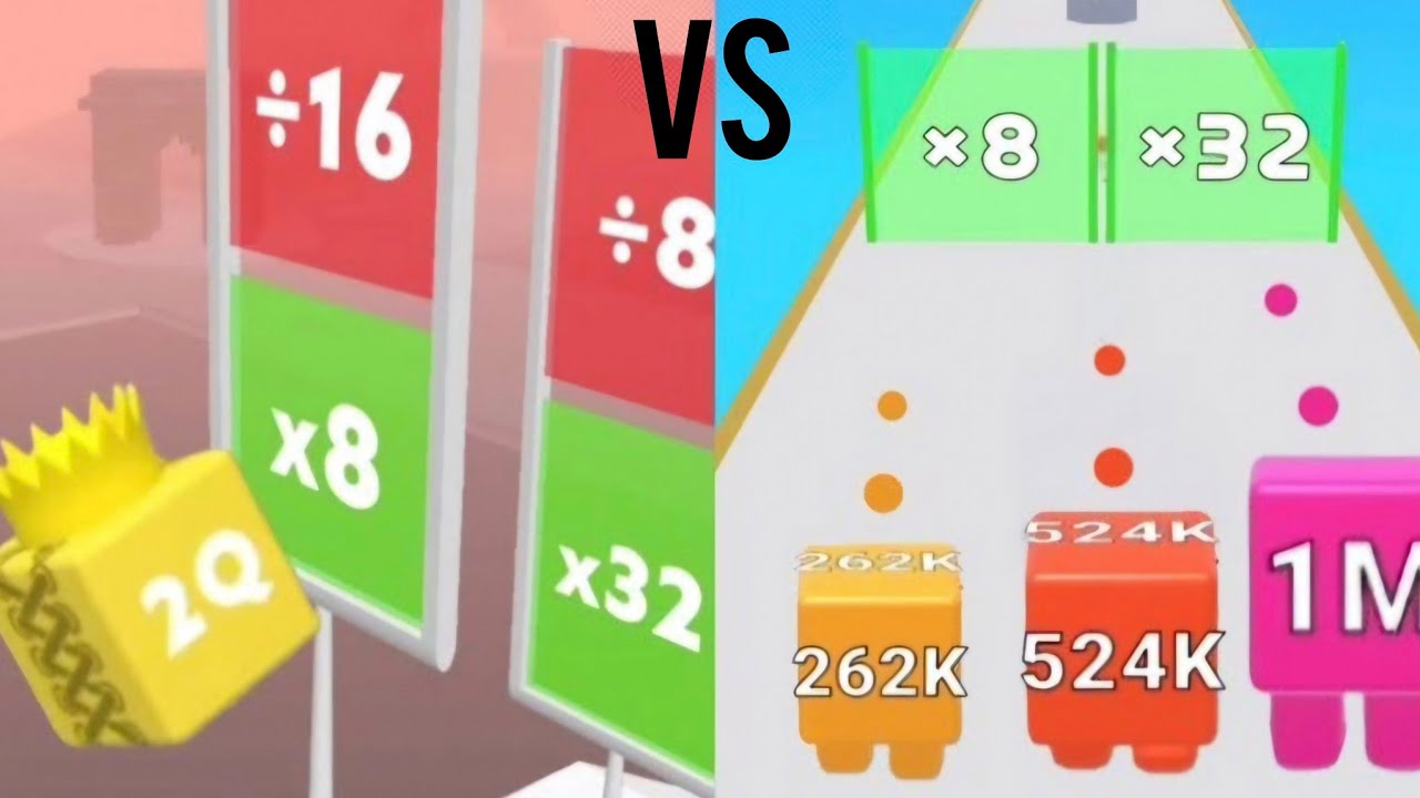 Happy Cubes 2048 VS 2048 Jelly Shooter:Record Attempt!