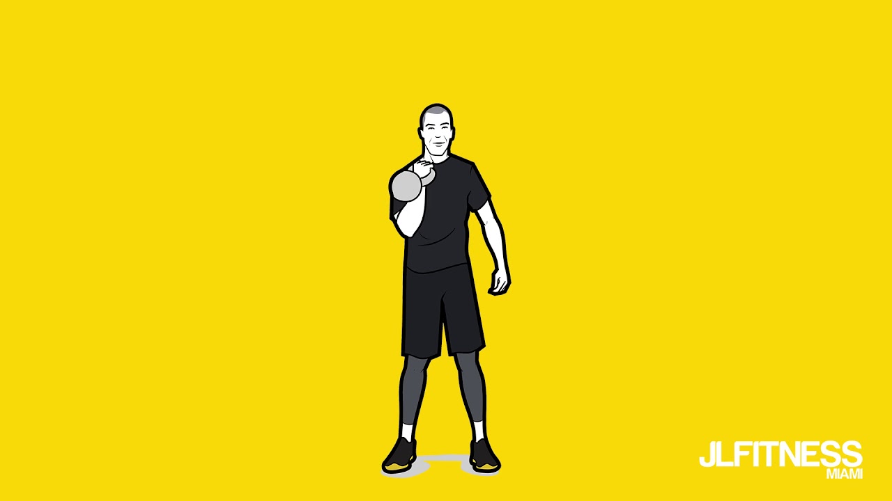 Single Arm Overhead Kettlebell Press - YouTube