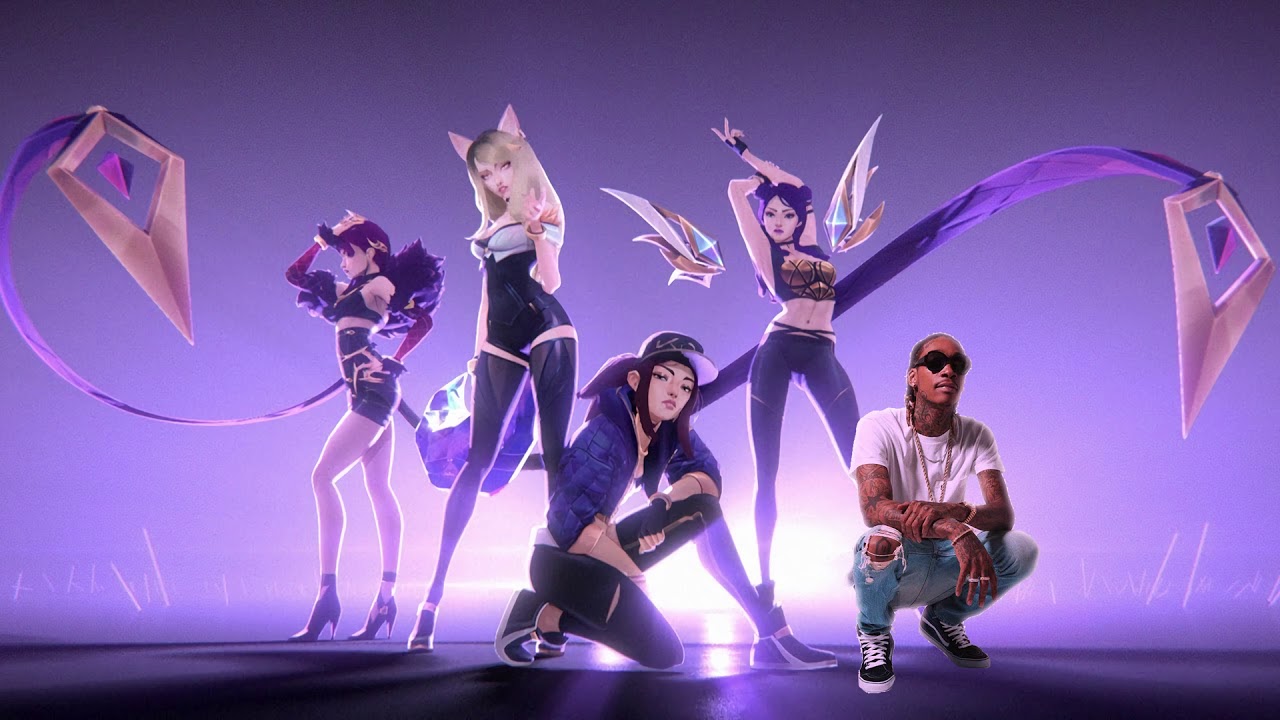 BLACK/YELLOW/POP/STARS - K/DA vs. Wiz Khalifa - YouTube