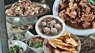 Wow !! Mie Ayam Terenak Yang Dikombinasikan Bakso Tetelan Yang Super Ndaging Ternyata Enaknya Juara