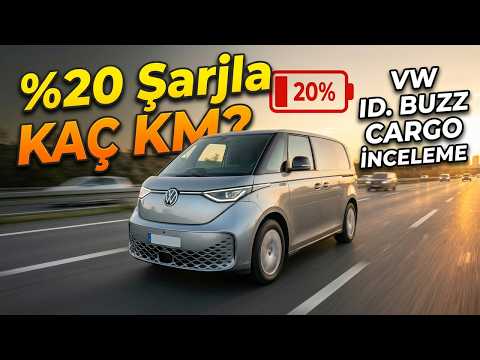 ID Buzz Cargo İnceleme ve Tüketim Testi l %20 Şarjla Ne Kadar Yol Yapabilir?