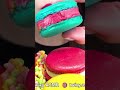 ASMR RAINBOW MACARON 마카롱 먹방 EATING SOUND #shorts