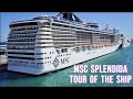 Msc splendida cruise  ship tour of ship
