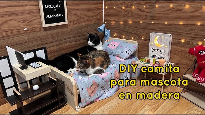 La hamaca para gatos de Kiwoko que es ideal para pisos pequeños