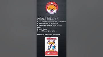 How to buy 🔺#shibavax C chain+Trust Wallet+Baguette or Pangolin or Traderjoe