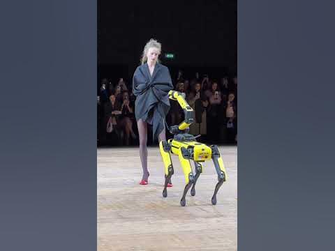 Robot dog at the Coperni fw23 show - YouTube