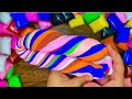Giant Air Dry Clay Mixing 🌈 Extremely Satisfying ASMR (No Talking)