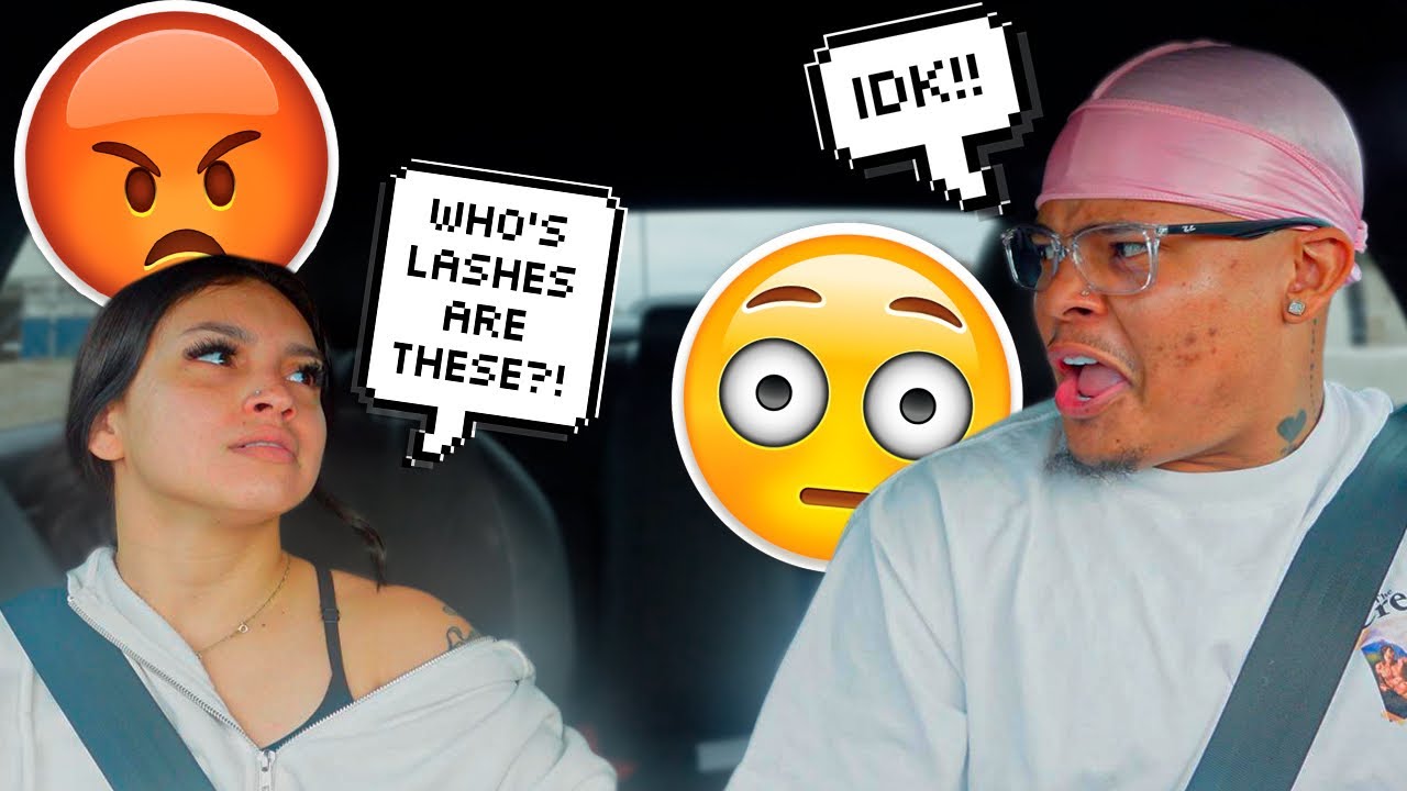 ANOTHER GIRLS LASHES IN MY CAR PRANK! *SHE GOES OFF!!!*