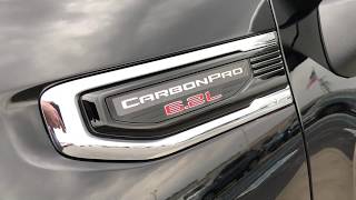 Hard Folding Tonneau Cover installed correctly on a Carbon Pro Edition Sierra