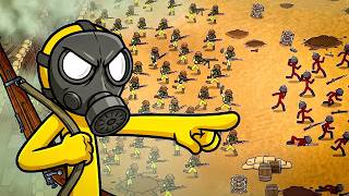Using AMERICAN INFANTRY TACTICS To Win The War in Stickman Trenches screenshot 4