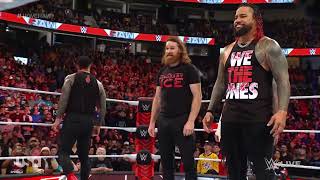 The RAW Locker Room confronts The Bloodline at the start of the show (Full Segment)