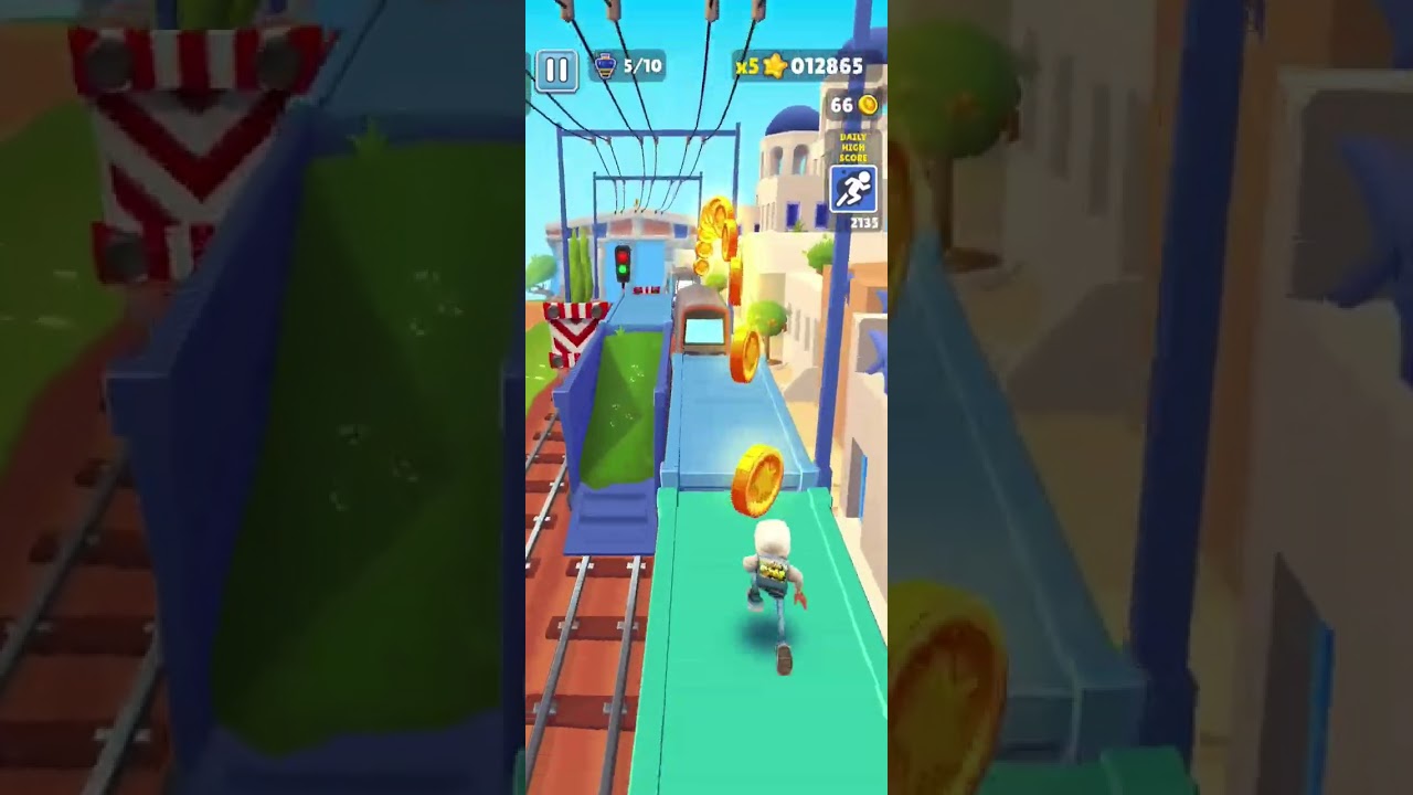 Subway surfers Paradise game play in Pc 
