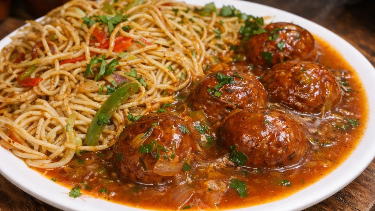 “Chinese Combo 😍 | Street Style Manchurian & Noodles at Home!”