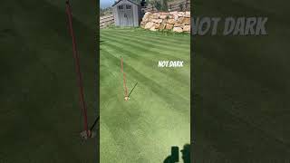 What’s this dark line in my grass? #lawn #lawncare #diy #grass #lawnmaintenance #mowing #fertilizer