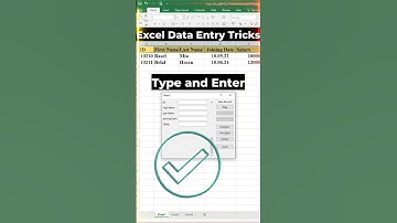 Smart Data Entry Tricks in Excel You Must Try! #excelshorts #ytshorts  #excel #exceltips