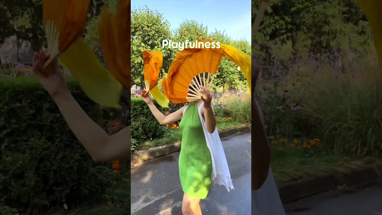 How I feel flowing with silk fans 