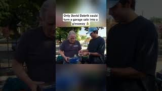 Only David Dobrik could turn a garage sale into a giveaway 💰 #garagesale￼ #daviddobrik ￼#CryyZos