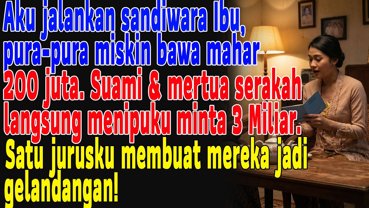 Hadiah Nikah 200 Juta Jadi Jebakan Maut, Sifat Asli Mertua Serakah Terbongkar Seketika! #kisah cinta