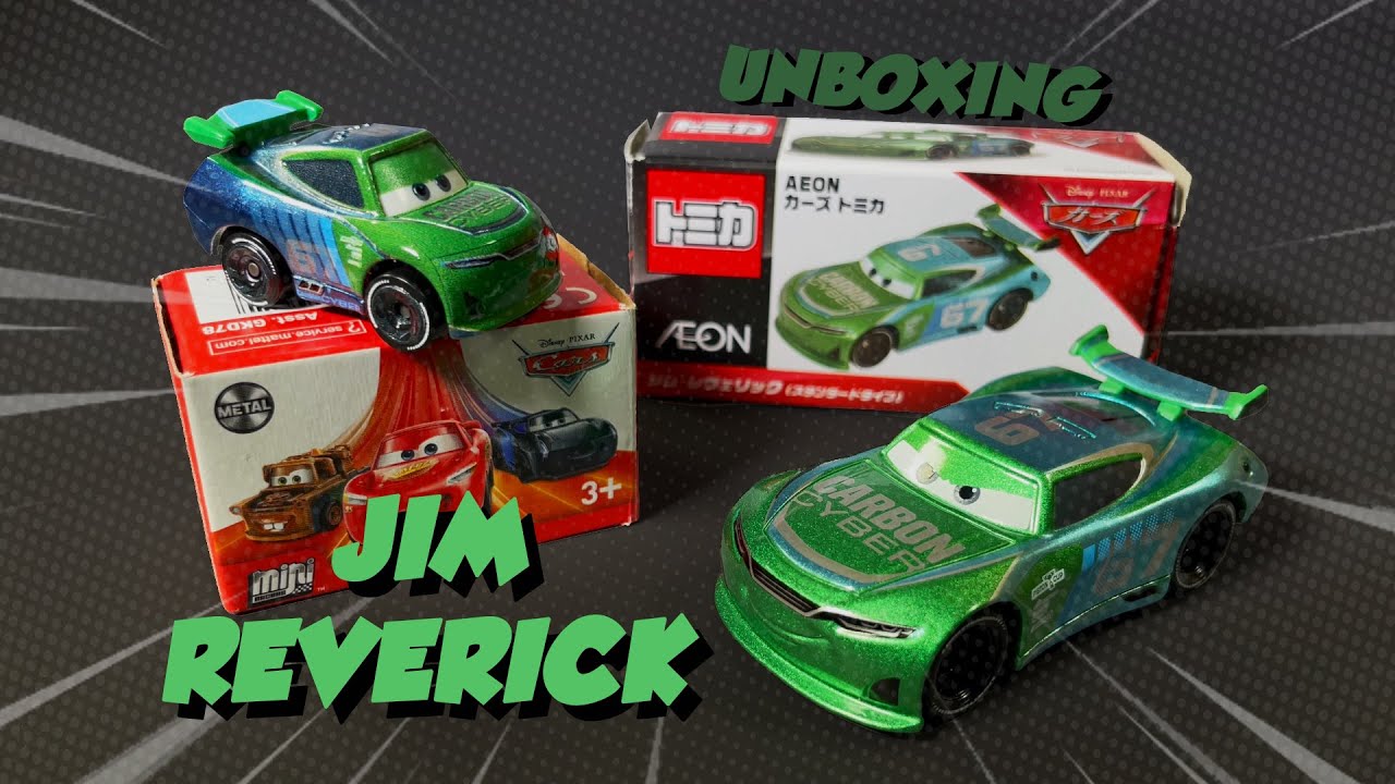 JIM REVERICK from Disney Pixar Cars 3: Mattel Mini Racer & Tomica