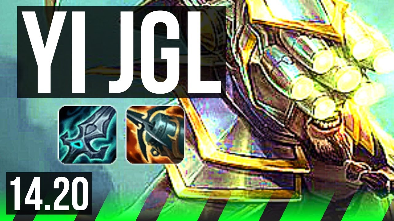 MASTER YI vs SHACO (JGL) | 10/1/8, Godlike | KR Diamond | 14.20