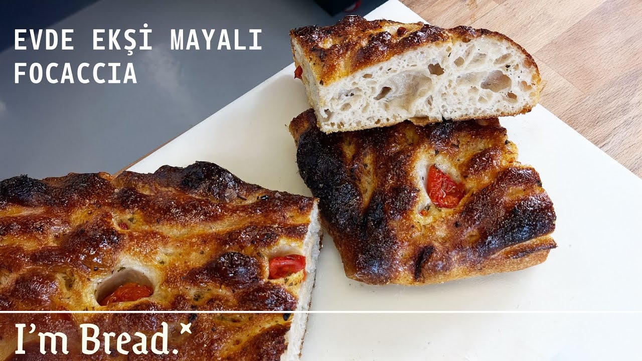Evde Ekşi Mayalı Focaccia Yapıyoruz | Tuğçe Şef Mutfakta