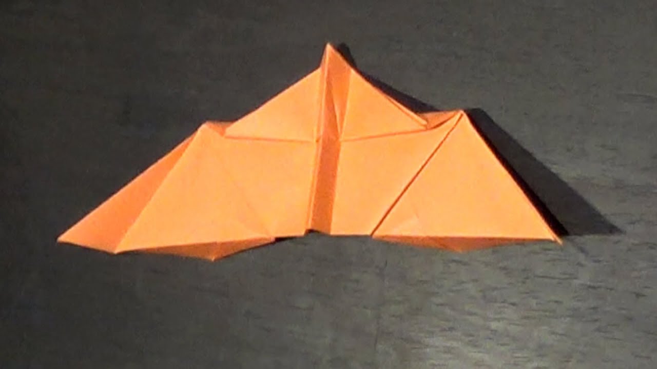 Paper Airplane Flying Bat Tutorial How to make a bat plane YouTube