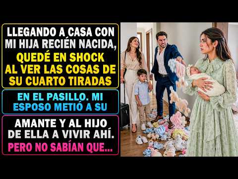 👶Al Llegar Con Mi Hija, Vi Sus Cosas En El Pasillo. Mi Esposo Metió A Su Amante Y A Su Hijo. Pero..💢