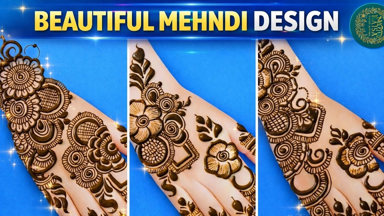 Very beautiful back hand mehndi designs | Simple mehndi designs for eid bac khand