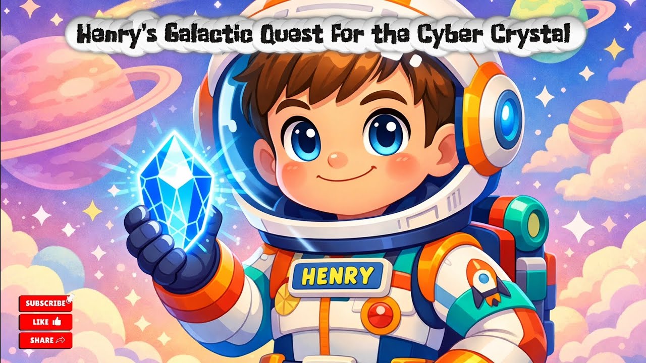 Henry’s Galactic Quest for the Cyber Crystal | Fun Space Story for Kids