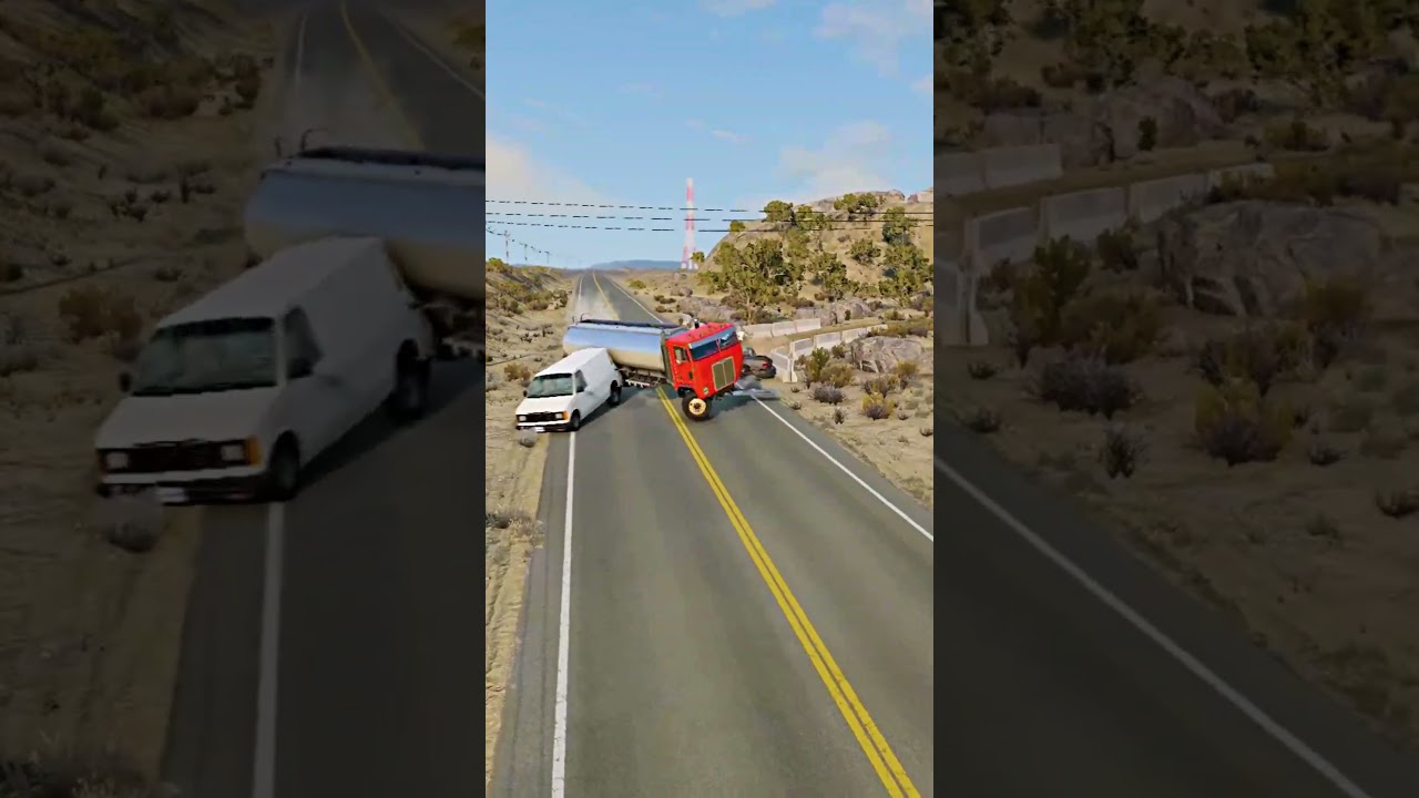 Realistic Highway Car Crashes 