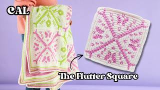 Crochet Butterfly Mosaic Square | PART 2: Flutter & Bloom Blanket Pattern (Crochet Along)